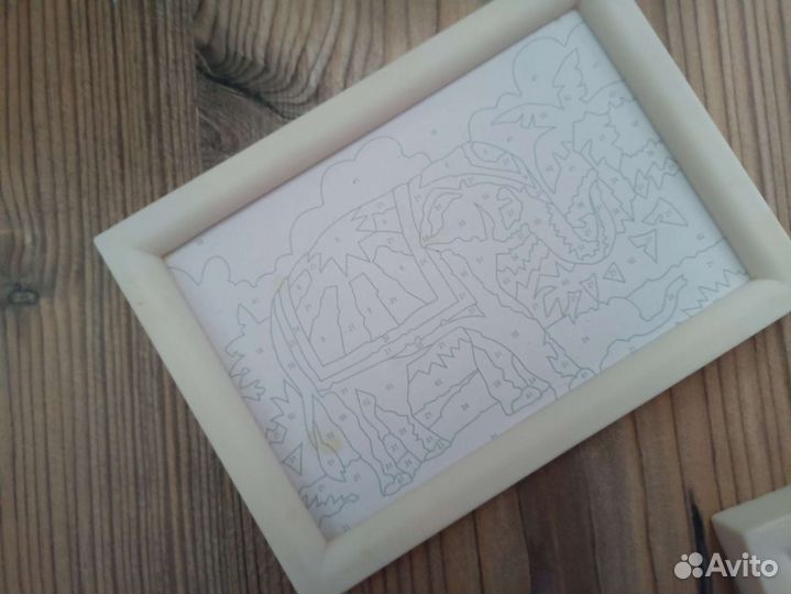 Картинки для рисования по номерам в рамочках