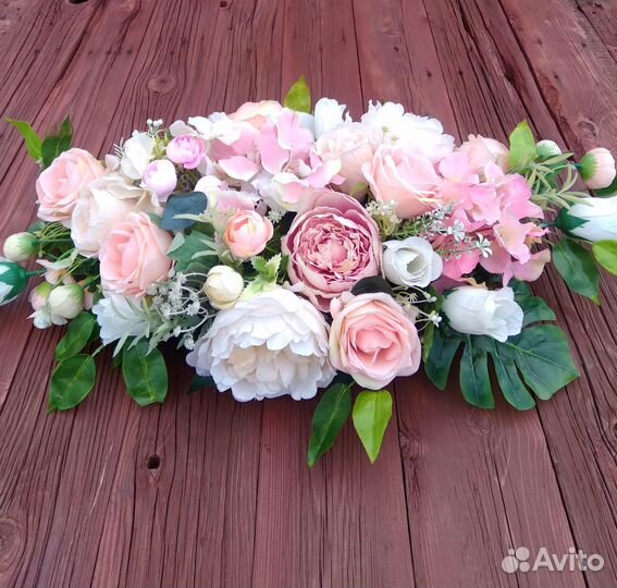 Свадебные клумбы, композиции для стола