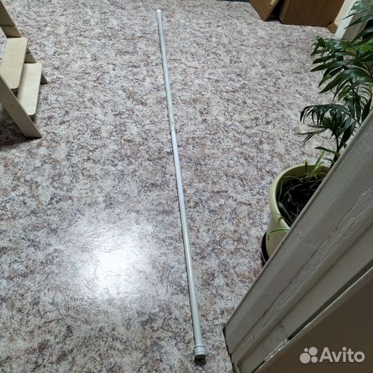 Карниз для ванной белый телескопический механизм