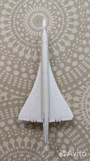 Модель самолета Конкорд металл