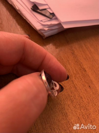 Серебряное кольцо с топазом