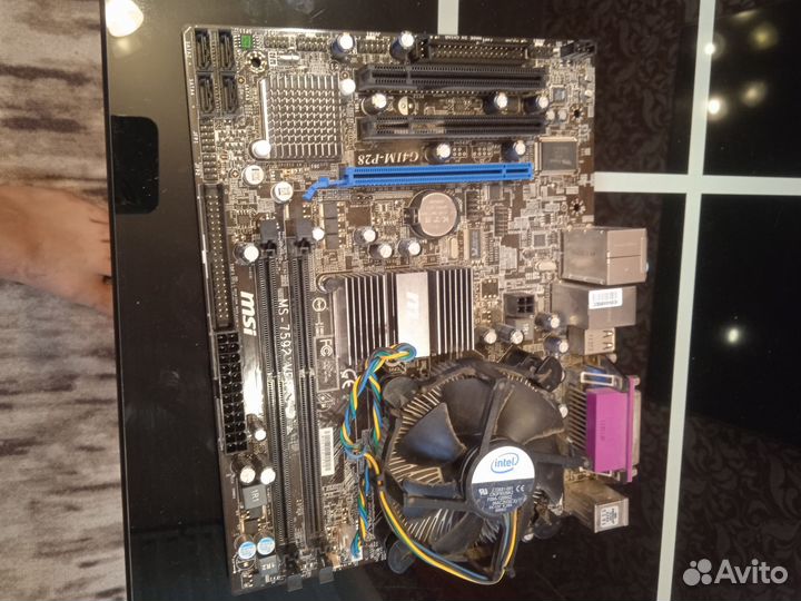 Материнская плата с процессором 775 сокет