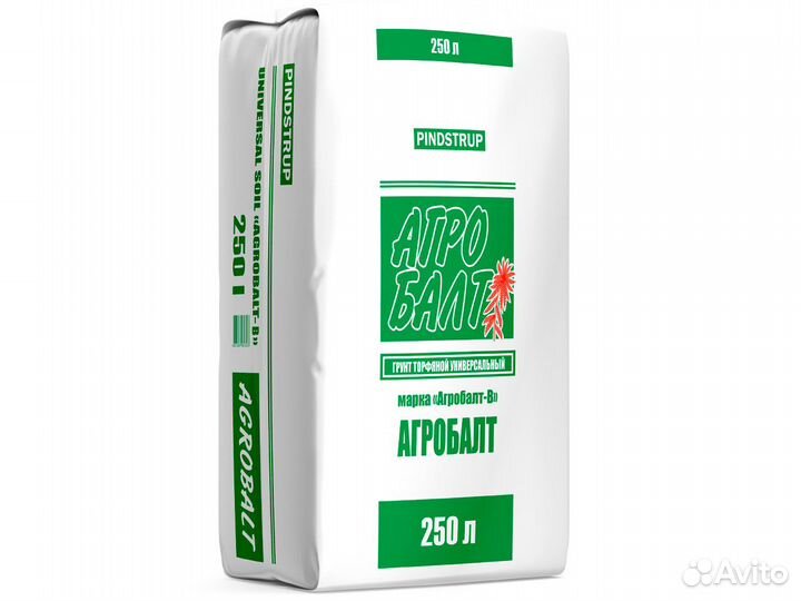 Торф Агробалт-В Кислый верховой, 250л