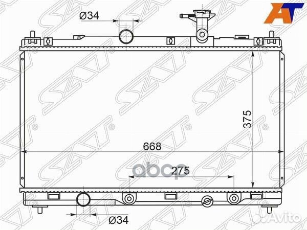 Радиатор suzuki vitara 15- M16A SK0011 Sat