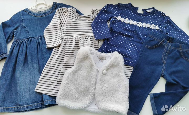 Вещи для девочки 6-12 месяцев 74 80