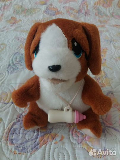 Мягкая собачка интерактивная