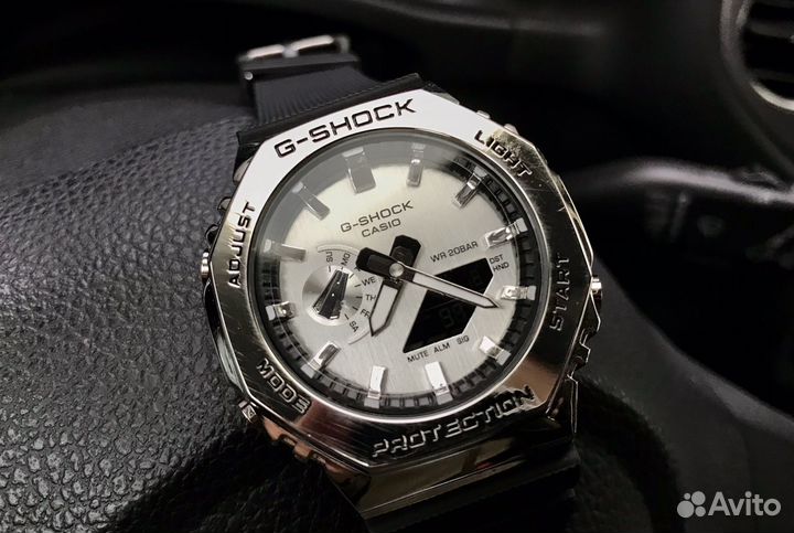 Наручные часы Casio G-Shock GA2100 серебро