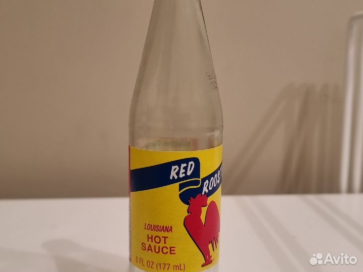 Бутылка из под соуса Red Rooster США