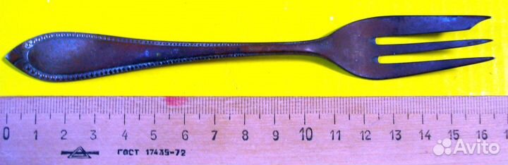 Вилка д устриц Германия 1891-1930 Berndorf Alpacca