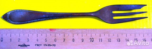 Вилка д устриц Германия 1891-1930 Berndorf Alpacca