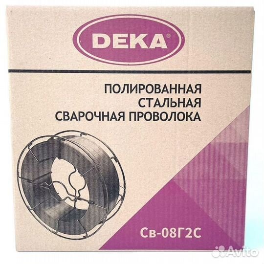 Проволока св-08Г2С-П 1,0 мм 15кг Deka полированная