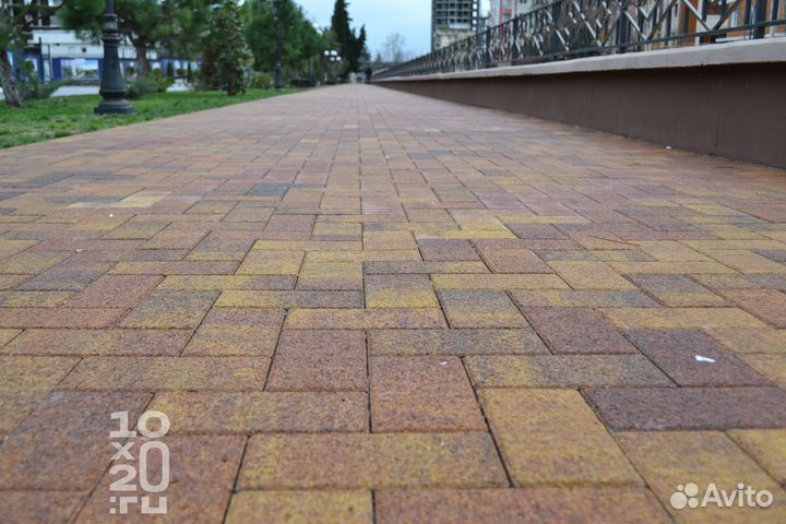 Тротуарная плитка, брусчатка, бордюры под ключ