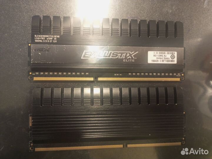 Ddr3 4gb+4gb Crucial Ballistix Elite 1866mhz/XMP