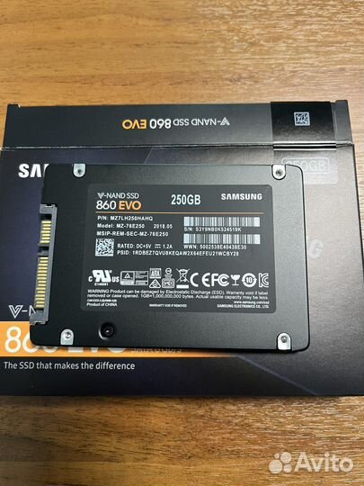 SSD Samsung 860 evo 250gb