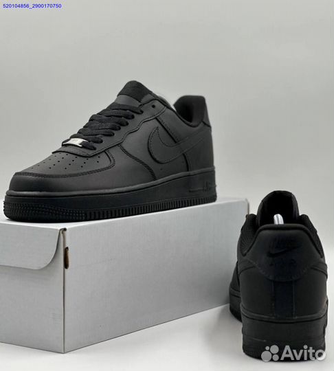 Кроссовки Nike Air Force Low Black (Арт.55730)