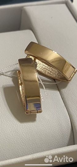 Золотые серьги 583 пробы