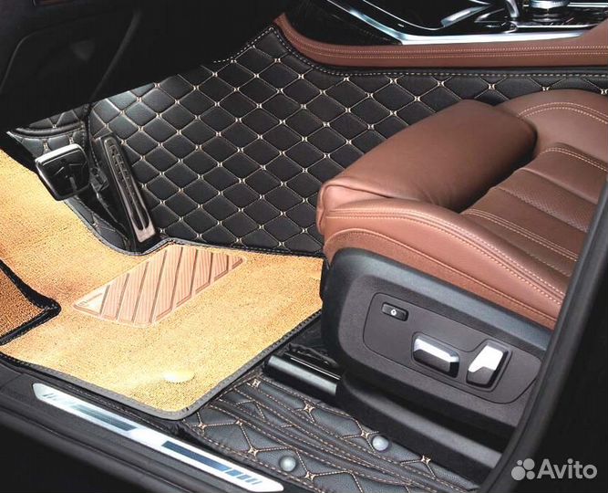 3D Коврики Geely Салон Багажник из Экокожи