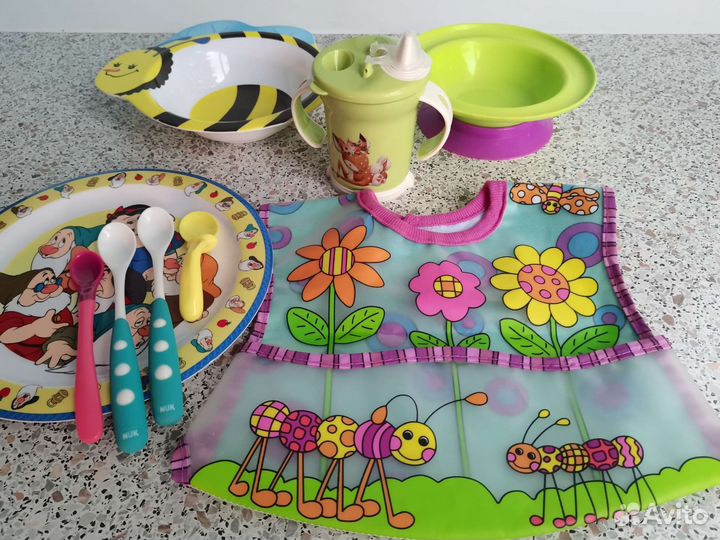 Детская посуда для кормления пакетом