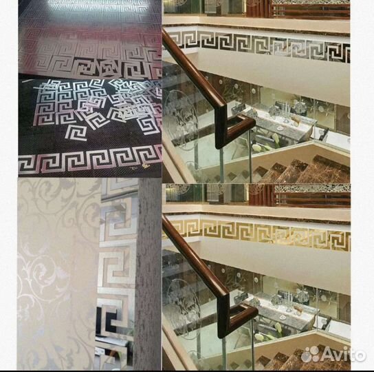 Акриловые наклейки на стены меандр