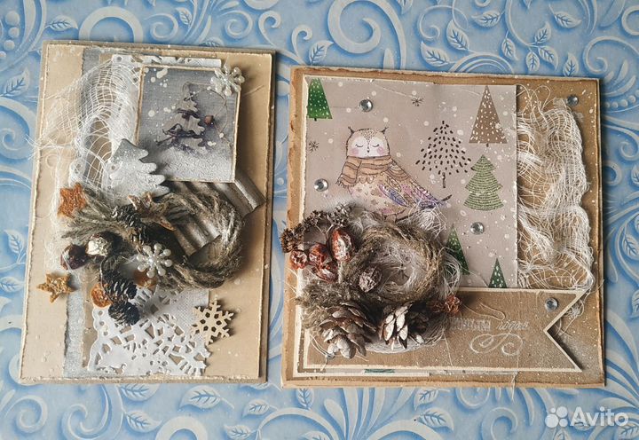 Открытки к нг от мастера ручной работы, под заказ