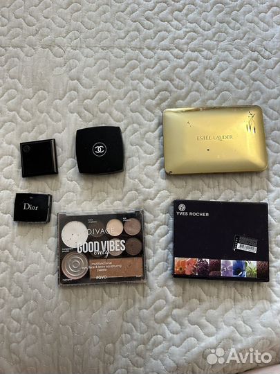 Палетка теней dior, chanel, Estee Lauder