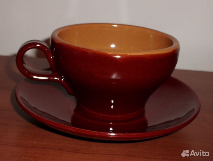 Чашка с блюдцем (чайная пара) керамика