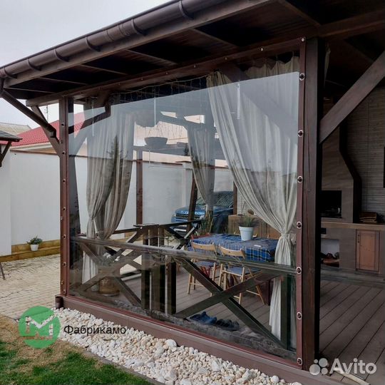 Мягкие окна на беседку