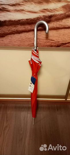 Новый женский большой зонт-трость