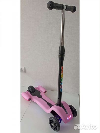 Самокат усиленный ракета (подсветка,музыка)