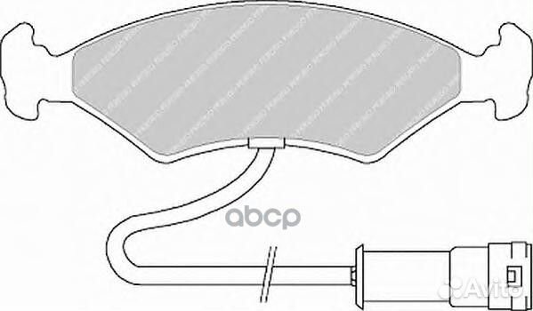 Колодки тормозные перед. Ford Escort 84-86 GDB2