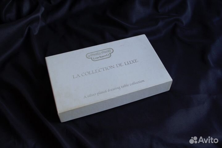 Посеребрённый винтажный дамский набор Франция