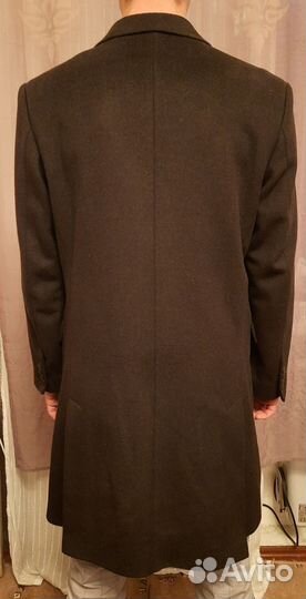 Пальто мужское демисезонное шерстяное с кашемиром