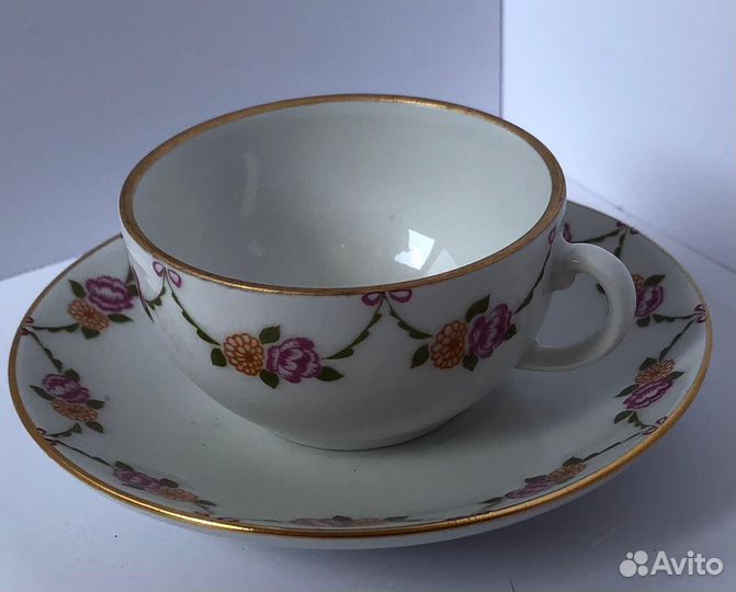 Чайная Кофейная пара фарфор Чехия лфз