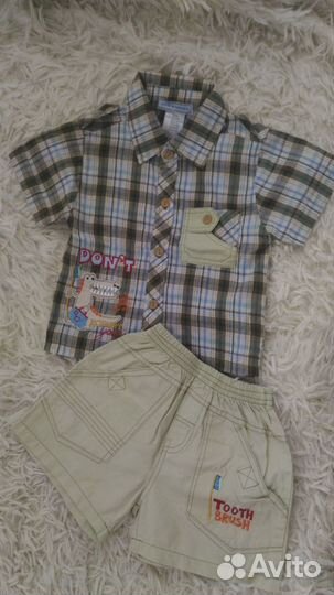 Костюмчик 2шт.(шорты+рубашка) и комбинезон