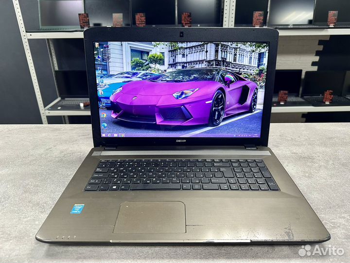 Игровой ноутбук i3/6GB/500GB/2видеокарты/17.3