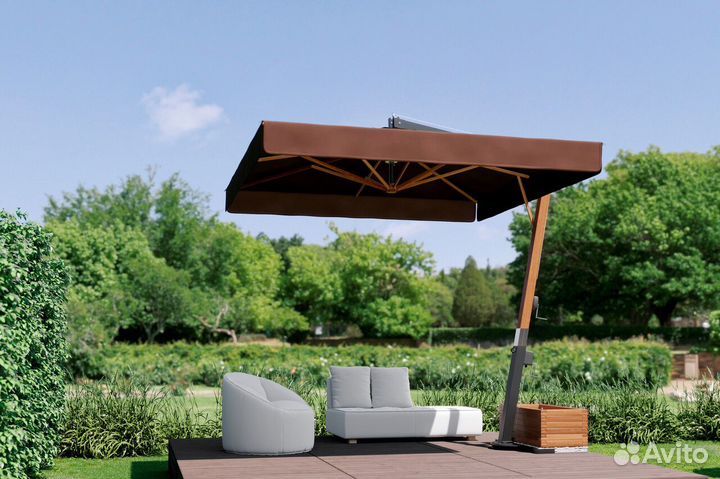 Зонт уличный. Зонт на боковой опоре. Зонт для кафе