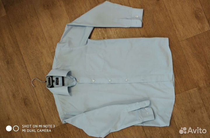 Рубаха для мальчика р.34 (146-152) нежно голубая