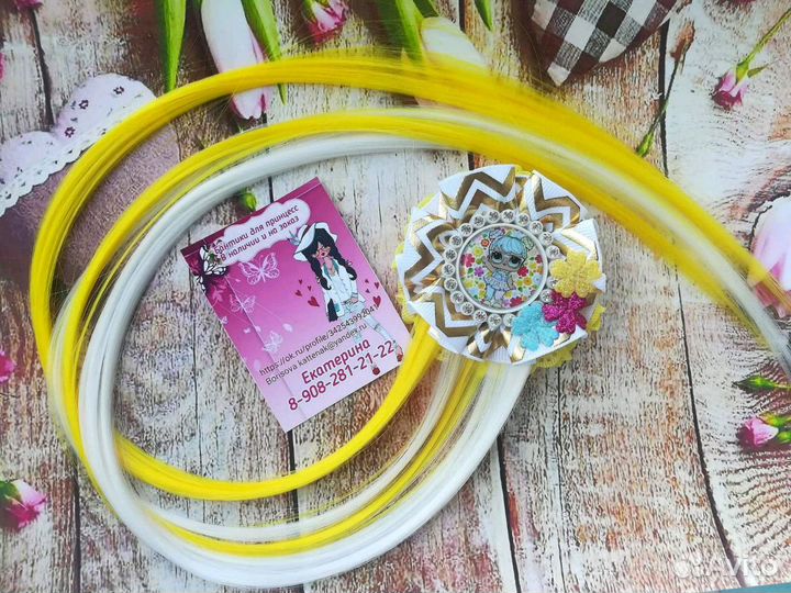 Заколки с локонами