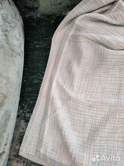 Муслиновый детский плед с заводским дефектом