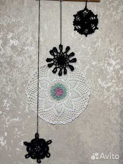 Вязаные салфетки