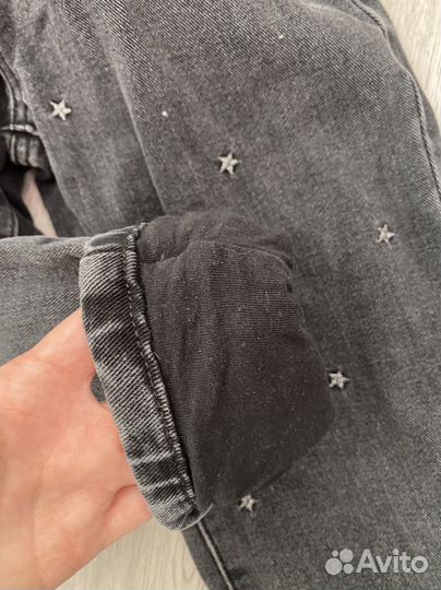 Джинсы утепленные для девочки 140
