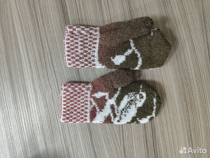 Варежки зимние детские