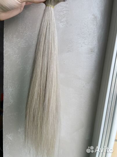 Волосы для наращивания блонд 40-45см