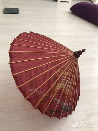 Вентажный прогулочный зонтик из банбука, Китай