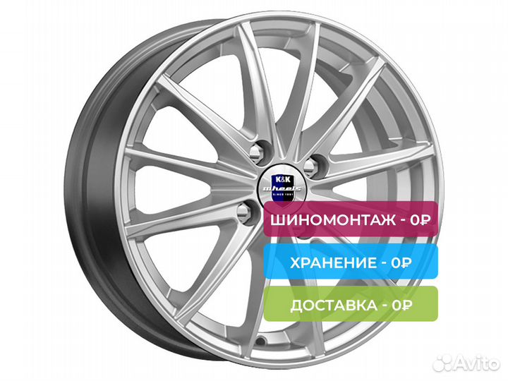 R15 4x100 6J ET50 60,1 Rapid Пойнт Бланк Сильвер