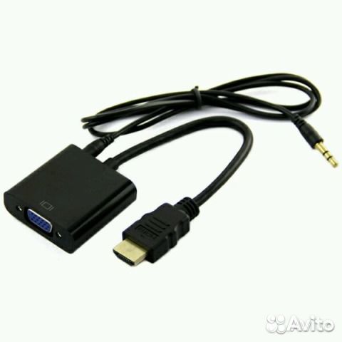 Конвертер Hdmi to VGA + звук