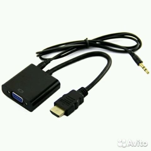 Конвертер Hdmi to VGA + звук