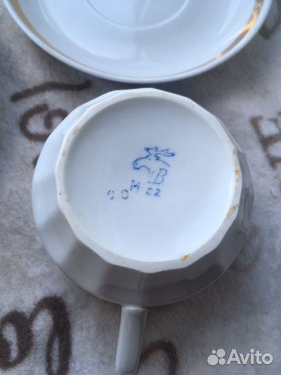 Фарфоровые чайные пары СССР