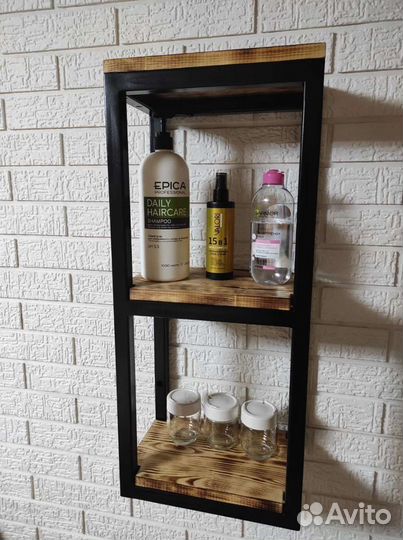 Полка стеллаж в стиле лофт