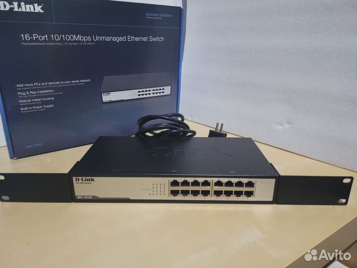 Коммутатор (свич) D-Link DES-1016C